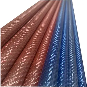 Factory supply Best price high modulus color carbon fiber tube 4mm tube en fibre carbone