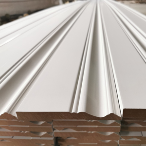 Canada <span class=keywords><strong>vendita</strong></span> calda bianco primerizzato MDF Trim Baseboard coloniale - Product Image 1