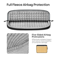 Housse portable pour ordinateur portable avec pochette zippée pour Macbook Air Pro 13 14 15 16 pouces, housse antichoc pour ordinateur portable, sacs de protection