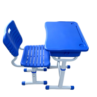 Ensemble table et chaise d'étudiant en plastique ABS moderne, chaise en PP, mobilier scolaire pour salle de classe