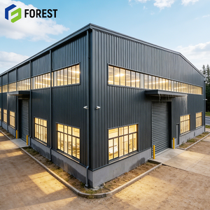 Steel Structure Long-span Grid Warehouse & Workshop for Apartment/Hospital Use ISO9001 Certified Customizable 5+ Year Warranty - Product Image 1