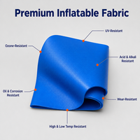 Bateau gonflable sur mesure en tissu Hypalon enduit, imperméable et résistant aux déchirures, avec service de découpe et options de couleurs personnalisées