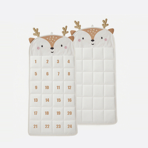 Regali di Natale personalizzati appendiabiti per porta grande natale conto alla rovescia calendario dell'avvento con tasche per i bambini - Product Image 1
