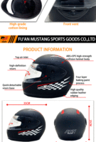 Nouveaux produits de qualité supérieure double lentille pp Fixation du casque de moto de marque de mâchoire pour la compétition en plein air