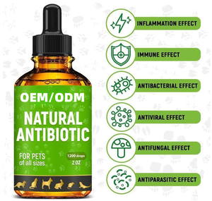 عينات مجانية من المضادات الحيوية للكلاب قطرات للعدوى السعال والمضادات الحيوية الطبيعية للقطط لدعم الجلد والمعطف والهضم - Product Image 2