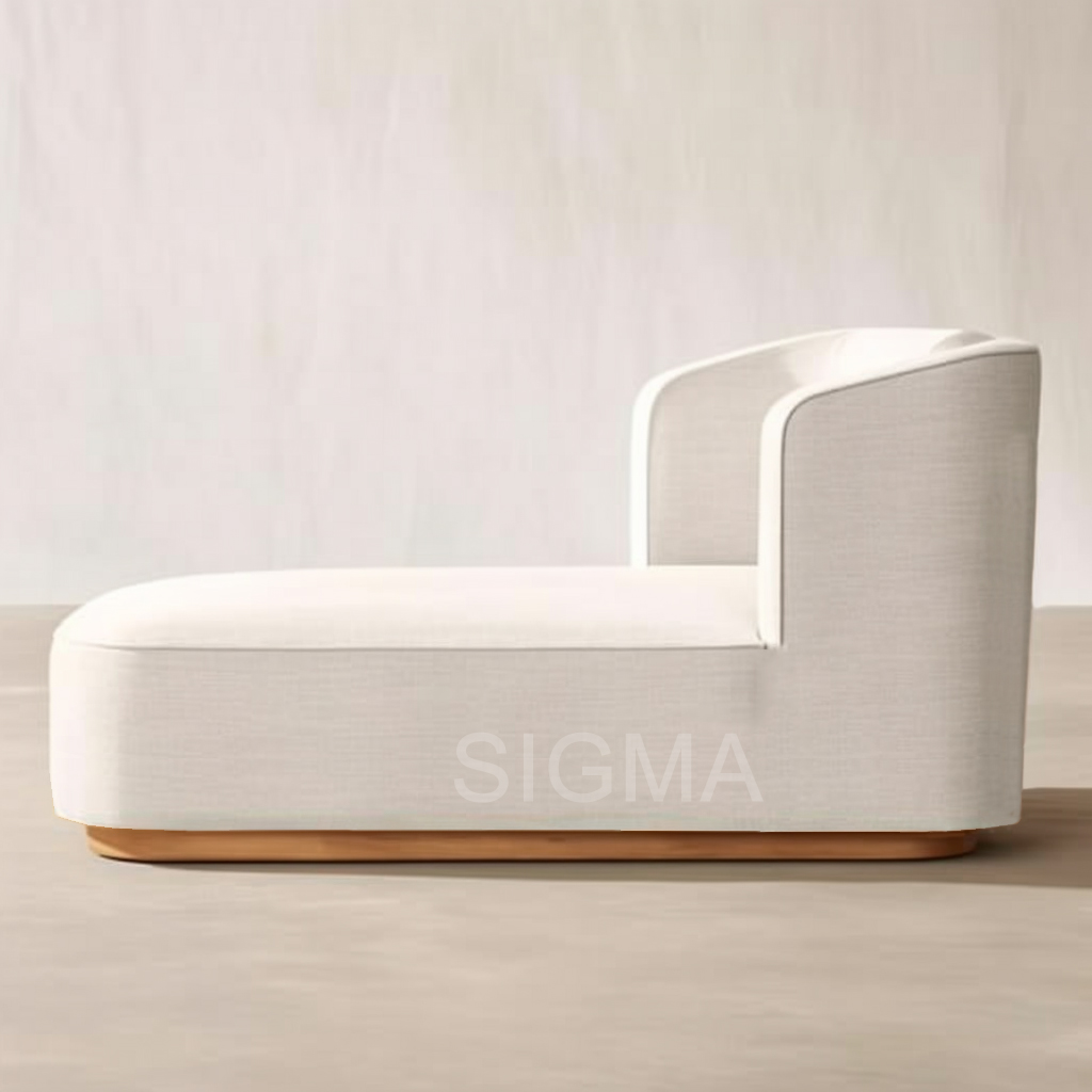 Water-resistant Outdoor Restaurant Furniture Garden Wooden Frame Patio Sofa Set Teak Wood Upholstery Sofa