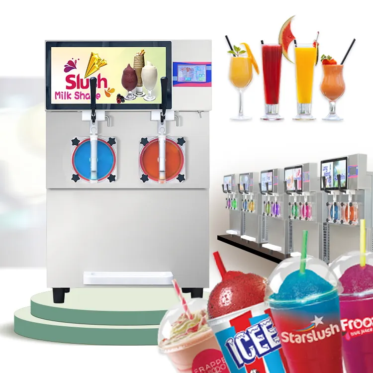 Ijs Slush Machine Granita Sorbet Ijs Gelato Milkshake Cocktail Slushy Sap Smoothie Margarita Machine Bevroren Drank