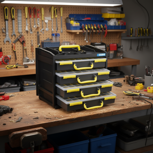 Commode Fervi avec 4 petits compartiments pour outils, organiseur de rangement - Product Image 3