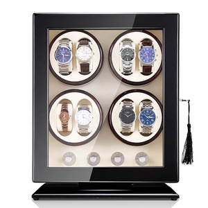 luxury watch case, caja para reloj watch winder safe watchwinder black watch gift box