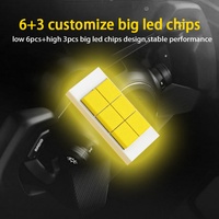 SANVI Nouveau projecteur bi-LED F50 3 pouces pour phare de voiture 51W/58W 5500K 12V Compatible universellement avec les accessoires de voiture Accord