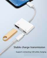 Base de Conexión Tipo-C 2 en 1 a USB PD, Alimentación IOS OTG, USB3.1 OTG, Hub USB Multipuerto, Hub USB para Mac Book y PC
