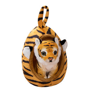 Vendita calda creativa di tigre bianca bambino giraffa <span class=keywords><strong>leone</strong></span> e nido di leopardo simulazione animale bambola <span class=keywords><strong>peluche</strong></span> morbido giocattolo regalo per bambini - Product Image 1