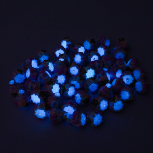 Cuentas luminosas acrílicas de dibujos animados de 18mm que brillan en la oscuridad pintadas a mano DIY para pulsera, fabricación de collares para niños, accesorios de joyería - Product Image 3