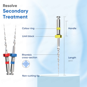 Набор эндодонтических файлов для корневых каналов, 6 шт., ротационные, термоактивные, из NiTi сплава, для использования с эндомотором - Product Image 2