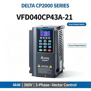 Delta VFD040CP43A-21 4kW 5HP 10.5A 460V 3 เฟส ไดรฟ์ปั๊มลมแบบ VFD พร้อม PLC ในตัว รองรับ BACnet 50 ° C - Product Image 1