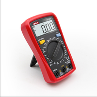 UNI-T UT33C+ Multimeter Digital Layar 66x51mm 1999 Tampilan Data 600V Rentang Manual Tegangan AC DC Arus Suhu Dioda/Kontinuitas