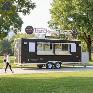 Remorques de cuisine commerciale CAMPTRL pour la vente de collations, de hamburgers et de pizzas, camion de nourriture mobile, chariot de nourriture de rue - Product Image 1