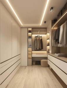 Recién llegado, armario de dormitorio armado moderno personalizado, armario portátil de madera maciza para muebles del hogar para uso en dormitorio - Product Image 5