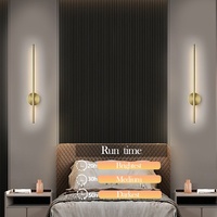 Applique murale magnétique longue et réglable avec rotation, rechargeable USB, télécommande sans fil pour salon