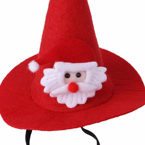 Cross Border Santa Hat New Pet Christmas Dress Hat Cat Funny Pointy Hat Dog Festive - Product Image 3