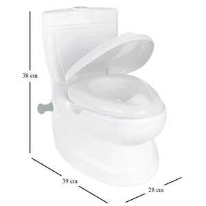 White Educational <b>Potty</b> For Children 39x28x38 Cm First Toilet <b>Training</b> Seat - Product Image 2
