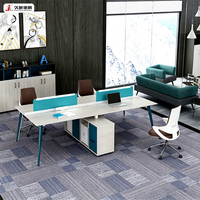 Bureau de travail modulaire personnalisé JIUSHUN, table de travail pour le personnel, cloison de bureau, bureau d'ordinateur pour le bureau