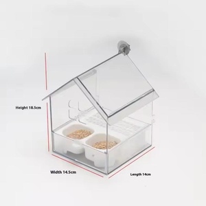 <span class=keywords><strong>Mangeoire</strong></span> suspendue en plastique pour perroquet, empêche le désordre, bol d'alimentation pour <span class=keywords><strong>oiseaux</strong></span>, <span class=keywords><strong>baignoire</strong></span> multifonctionnelle pour <span class=keywords><strong>oiseaux</strong></span>, perruches - Product Image 3