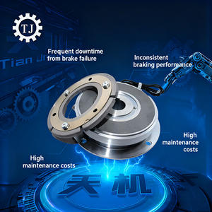 24V Elektromagnetische Federdruckbremse Effiziente und Sichere Scheibenbremse mit Hohem Drehmoment, Reibungskupplung und Elektrischer Bremse - Product Image 4