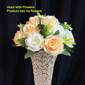 Jarrón <span class=keywords><strong>de</strong></span> Acrílico Transparente con Cuentas <span class=keywords><strong>de</strong></span> Cristal y Baño <span class=keywords><strong>de</strong></span> Oro, Centro <span class=keywords><strong>de</strong></span> <span class=keywords><strong>Mesa</strong></span> <span class=keywords><strong>para</strong></span> Decoración <span class=keywords><strong>de</strong></span> Bodas y <span class=keywords><strong>Eventos</strong></span> - Product Image 6