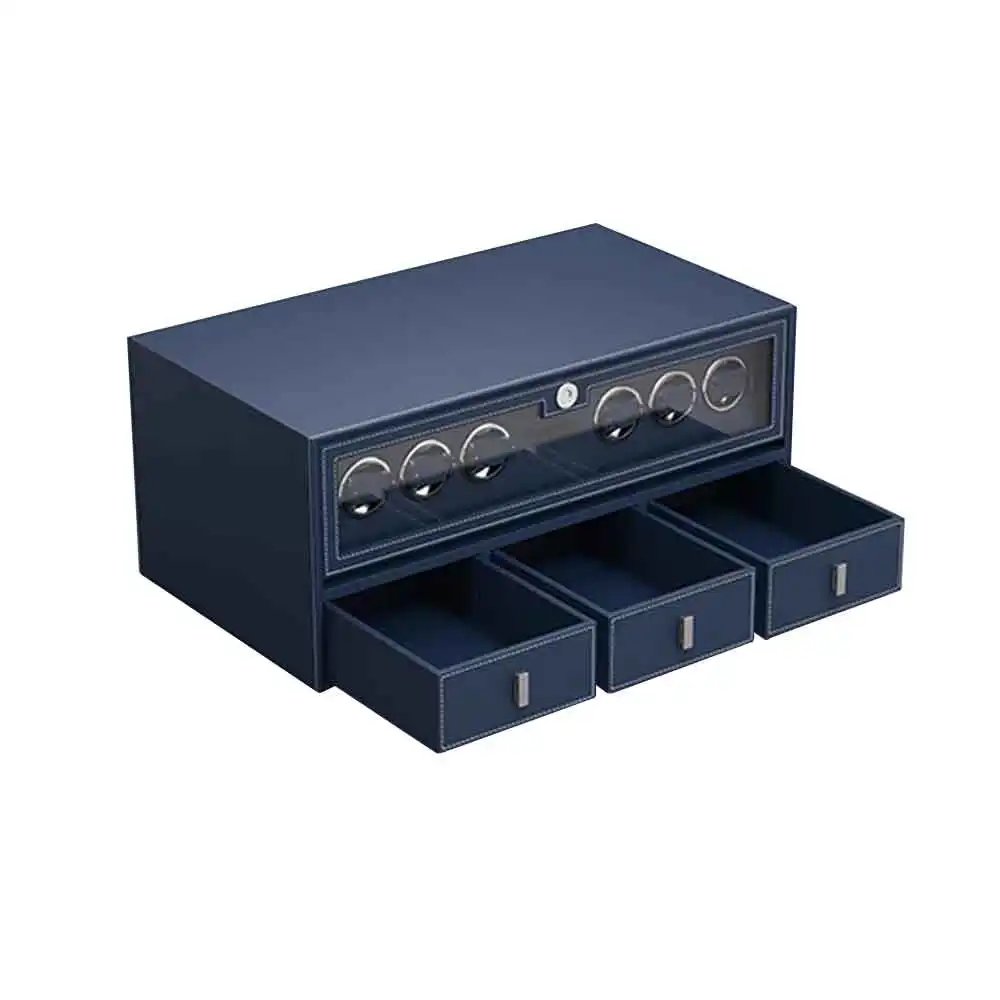 Watch Winder for Automatic Watches with Quiet Motor with Multiple Speeds and Rotation Settings
