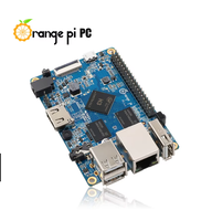 Orange Pi PC + alimentation, 1 Go de RAM, ordinateur monocarte Allwinner H3, fonctionne avec Android4.4, Ubuntu, Debian, Linux OS, Ethernet 10/100 Mbps