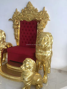 OE-FASHION Luxury Gold Throne's <strong>Chairs</strong> Royal King and Queen Design Fabric Material <strong>for</strong> Church Application on <strong>Sale</strong> - Product Image 4