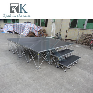 Kit de scène extérieure intelligent en aluminium durable avec escalier pour mariages et concerts - Product Image 3