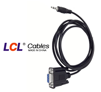 Cable Serial DB9 Hembra a TRS 3.5mm Macho, Blindado e Impermeable, de Primera Calidad, para Computadora e Impresora