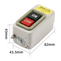 Interrupteur à bouton-poussoir de démarrage AC220V 380V Triphasé BS211B BS216B BS230B pour commande de moteur Démarrage/Arrêt ON-OFF 3.7KW