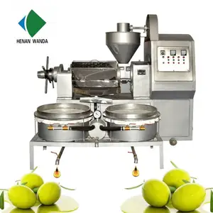 Wanda 6YL 120 Oil Press Machine High Output Olive Oil Making Equipment Black Seed Oil Press Machine