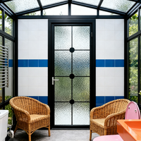 Personnalisable étanche à l'humidité caractéristique porte de salle de bain insonorisée salle de bain porte coulissante salle de bain étanche porte personnalisée