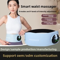 Ceinture de massage vibrante chauffante EMS, masseur électrique de la taille rechargeable avec contrôle intelligent, personnalisable OEM