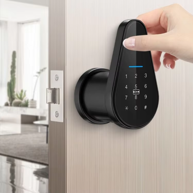 Glomarket Tuya Smart Life  Deadbolt Lock No Drilling Biometric Fingerprint Electronic Door Lock Support Remote Bridge