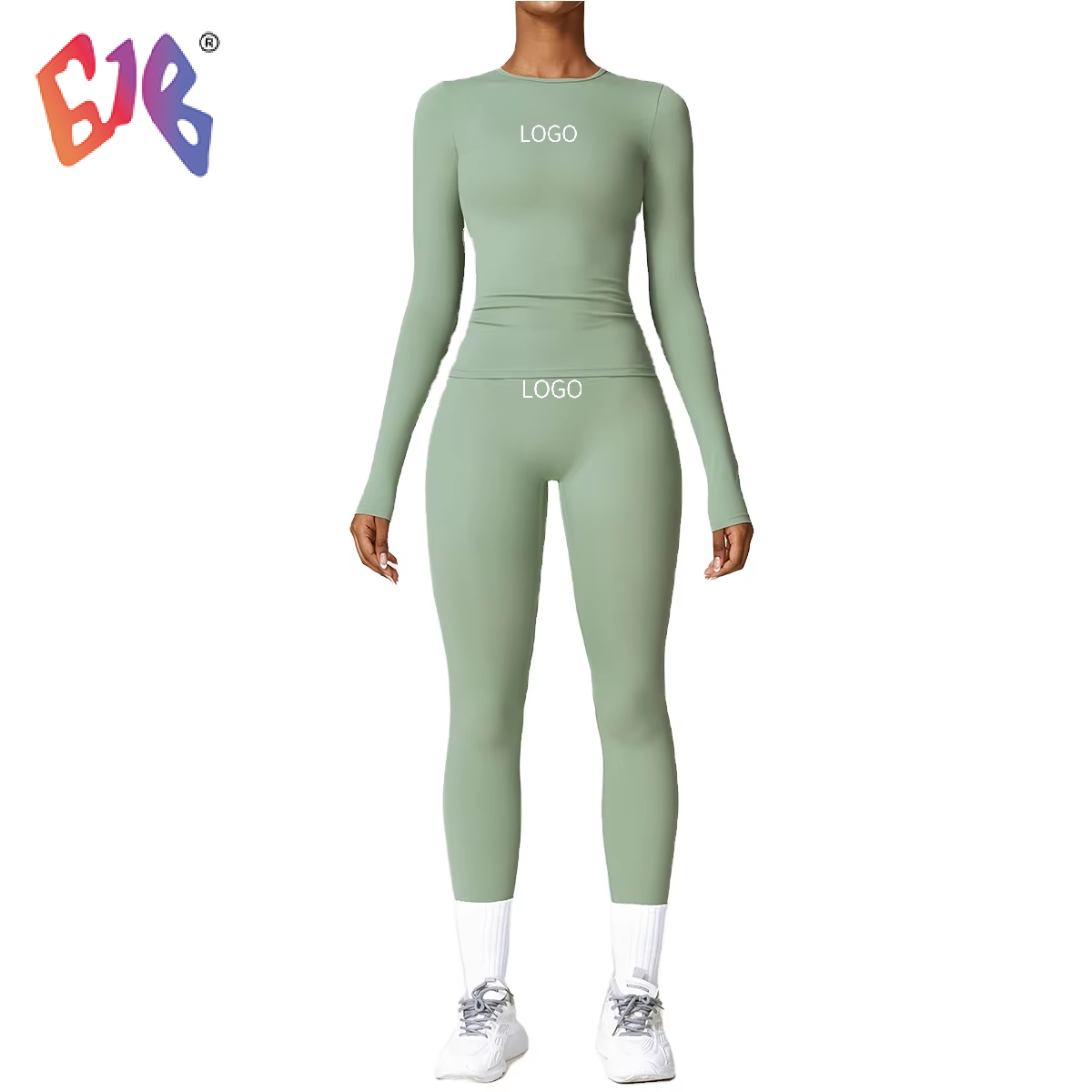 High Quality Women's Yoga Top Quick-Drying Long Sleeves Soft Breathable Sanding Skin Casual Sports Fitness Wear