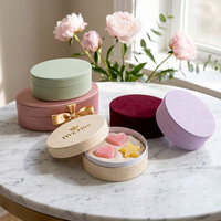 Cajas de Regalo Rígidas Hechas a Mano con Logotipo Personalizado en Relieve o Grabado, para Galletas, Sushi, Dulces, Cajas de Regalo de Lujo en Papel Dorado, Color Rosa, para Celebrar Navidad