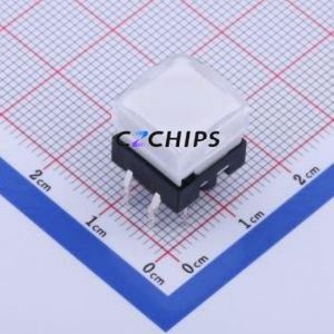 K6-6279D-02 Tactile Switch Through hole Component (THT)-6P,12x12mm Switch 2.5N Through Hole 12mm 12mm - Product Image 1