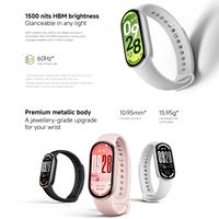 Bracelet intelligent Xiaomi original, moniteur d'oxygène sanguin, étanche 5ATM, montre intelligente, écran tactile de 1,72 pouce, bracelet de sport