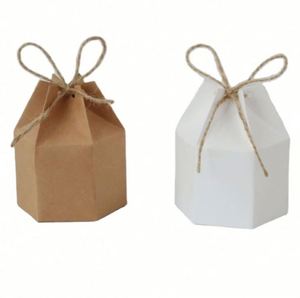 Cajas de Cartón Hexagonales para Dulces, Estilo Kraft, a la Moda, Recién Llegadas, Disponibles en Stock - Product Image 2