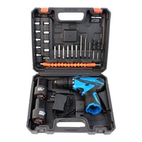12V Dual-Geschwindigkeit 24N. Hochdrehmoment-Haushalts-Lithium-Elektrobohrer und Schraubendreher-Set