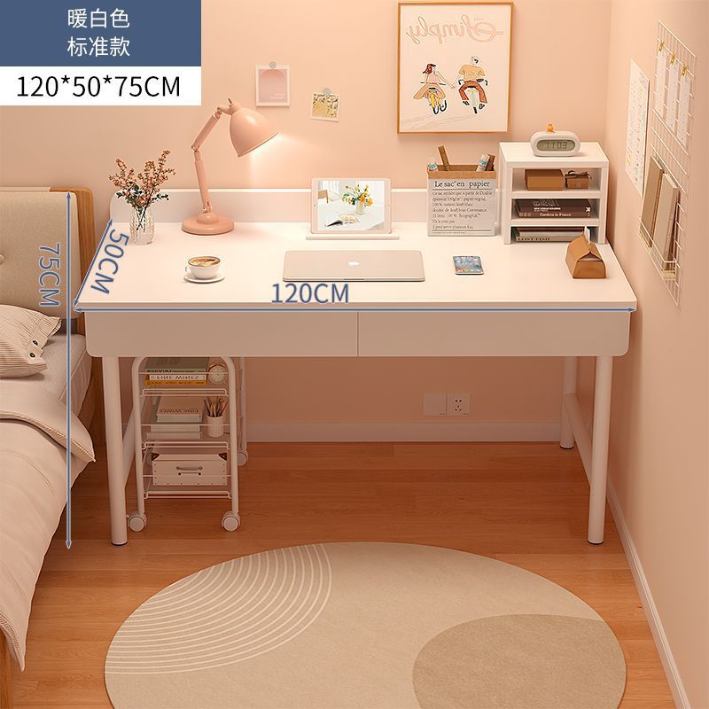 120cm Warm White [Double Drawers]