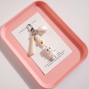 Nouveau porte-clés pendentif ours en peluche DIY, breloque de sac créative et personnalisée pour les couples et les meilleurs amis, cadeaux pour sacs et porte-clés - Product Image 3