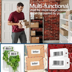 Nhà Máy Giá tùy chỉnh tự dính tùy chỉnh trực tiếp nhiệt siêu thị nhãn giấy và chuyển mã vạch nhãn CuộN Sticker - Product Image 4