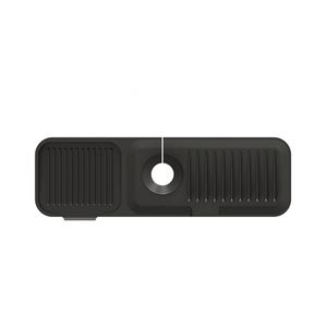 Custom Logo <b>Square</b> Silicone Faucet Sink Splash Guard Lightweight Absorbent Kitchen Countertops Drip Catcher Draining Pad Tables - Product Image 1