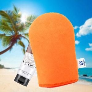 Nhãn Hiệu Riêng Logo Tùy Chỉnh <span class=keywords><strong>Dual</strong></span> Side Sợi Nhỏ Mềm Nhung Không Thấm Nước Sponge Sunless Thuộc Da <span class=keywords><strong>Mitt</strong></span> Có Thể Giặt Tái Sử Dụng Thuộc Da <span class=keywords><strong>Mitt</strong></span> - Product Image 3